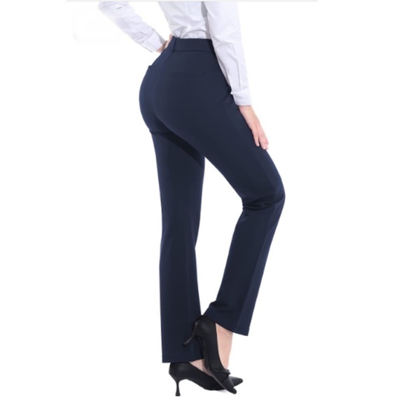 ZTN Women's Stretchy Dress Pants w/ Pockets Pull-on Straight Leg size 3XL - NWT - Picture 2 of 6